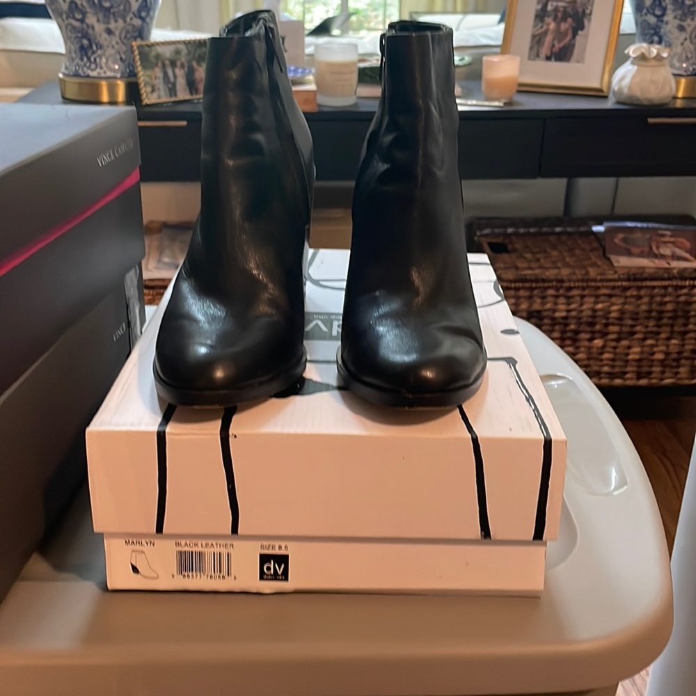 Dolce Vita black heeled booties